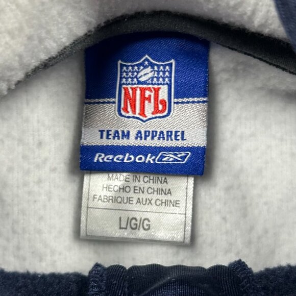 Embroidered Reebok NFL Dallas Cowboys Hoodie Sz L Football - Picture 3 of 9